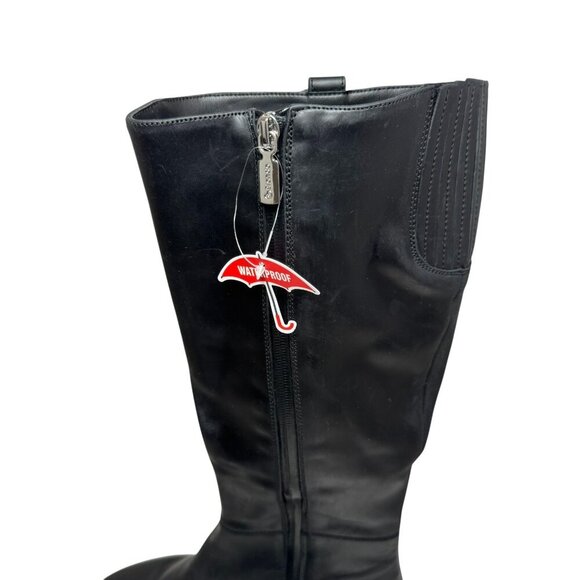 Blondo Women's Calise tall Black Leather Waterproof Boots US 7.5 NEW $199 - Picture 6 of 6